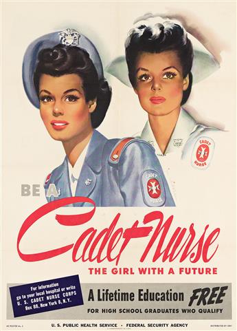 World War II: American Womens Involvement in the Conflict. Three Off-set Color Lithographic Posters.
